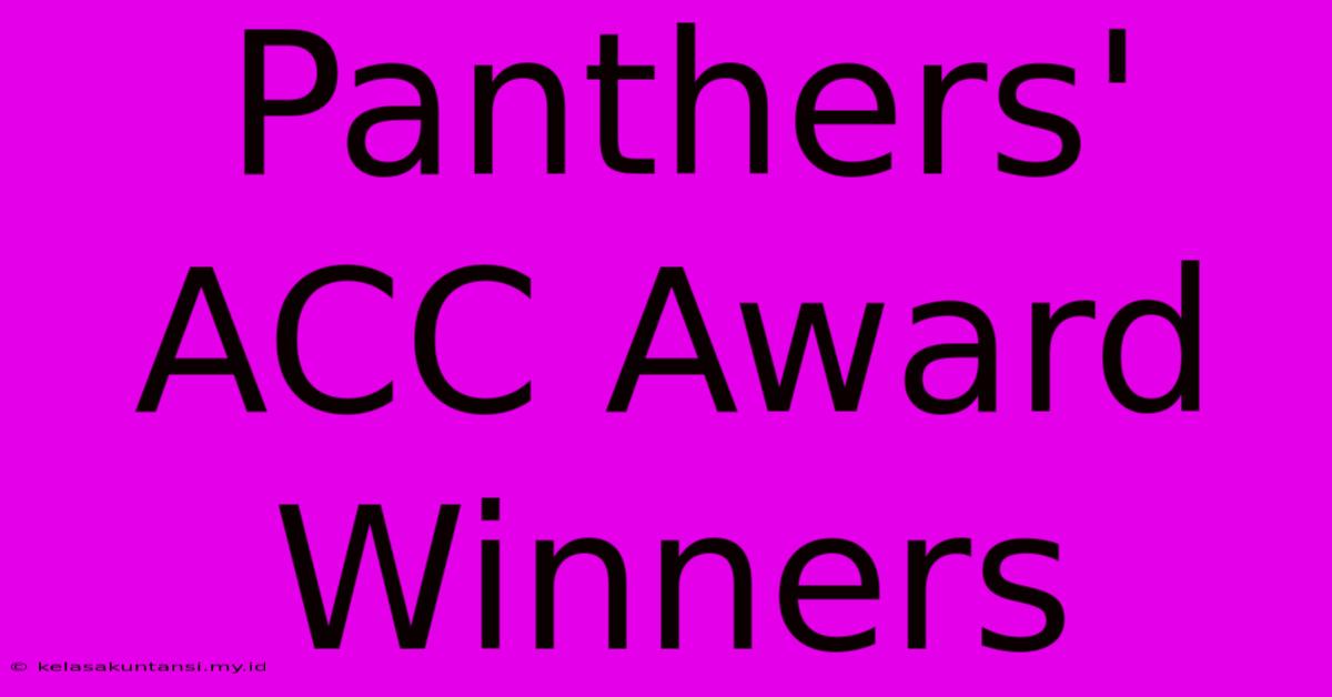 Panthers' ACC Award Winners