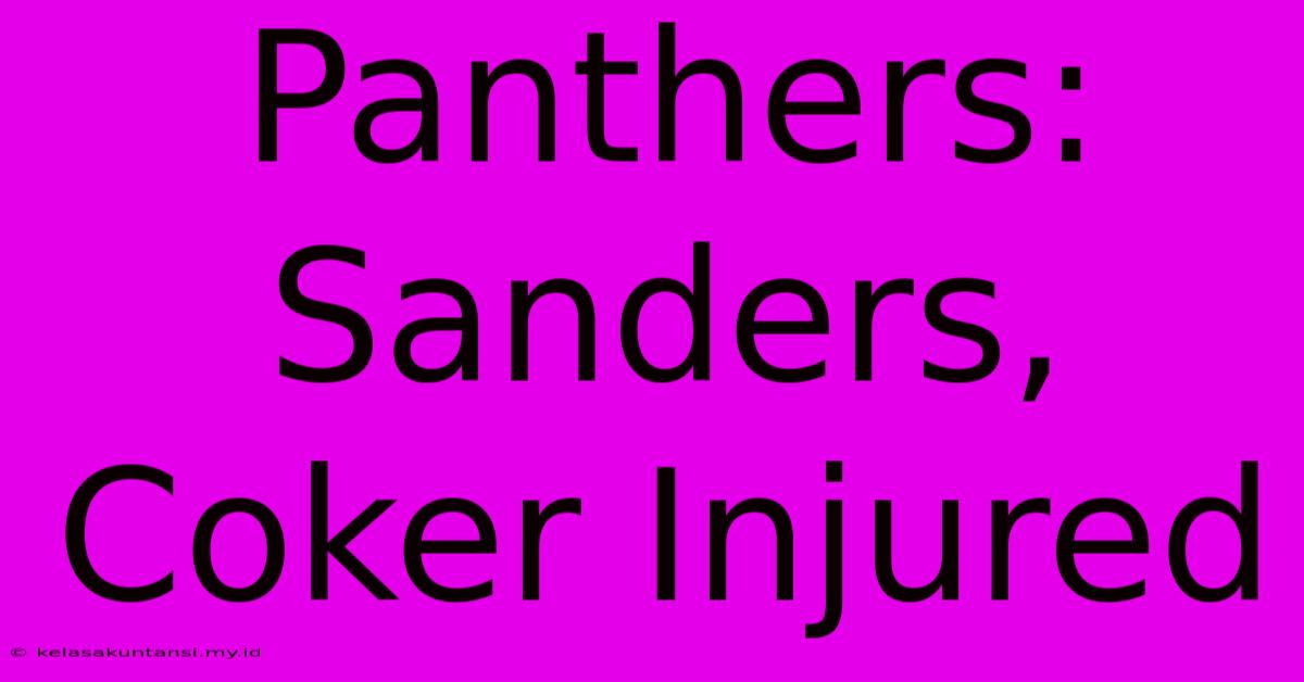 Panthers: Sanders, Coker Injured