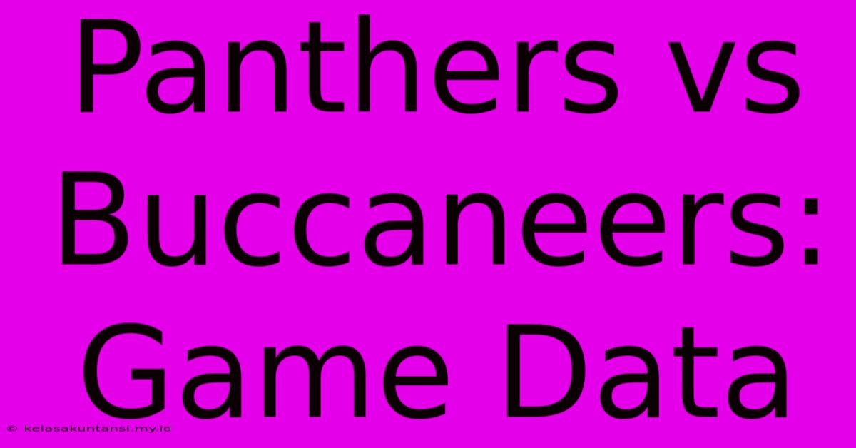 Panthers Vs Buccaneers: Game Data