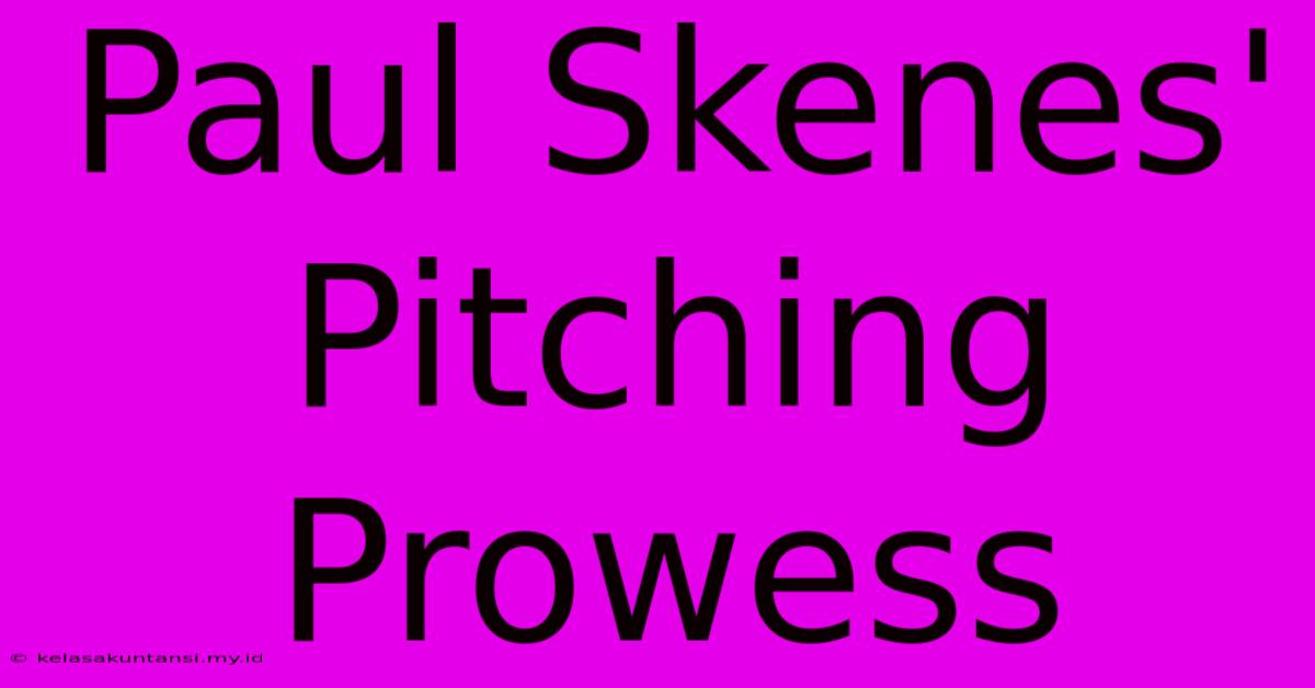 Paul Skenes' Pitching Prowess