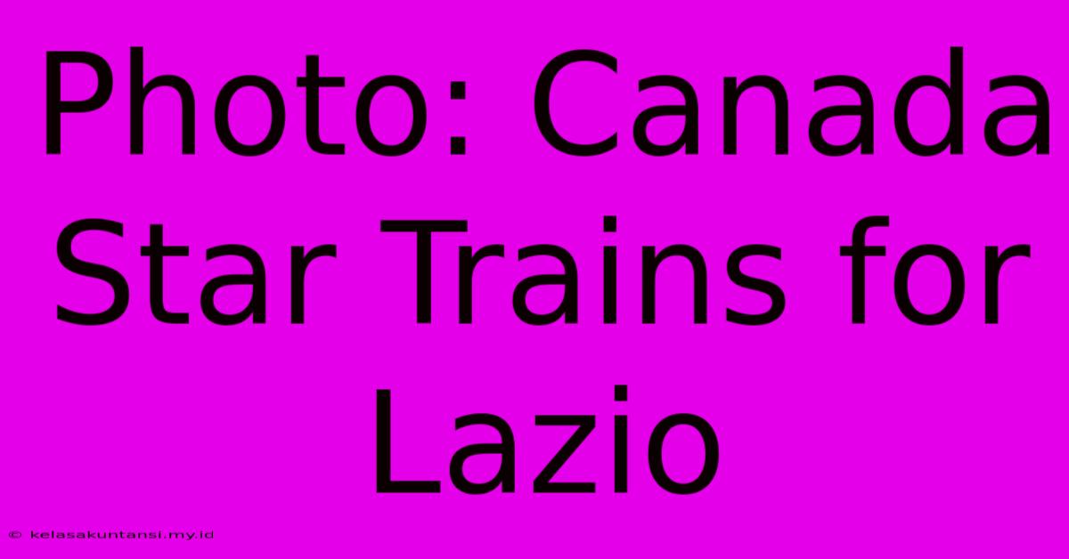 Photo: Canada Star Trains For Lazio