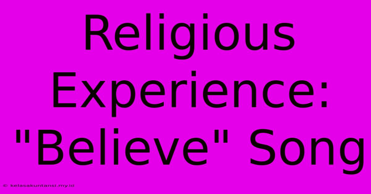 Religious Experience: 