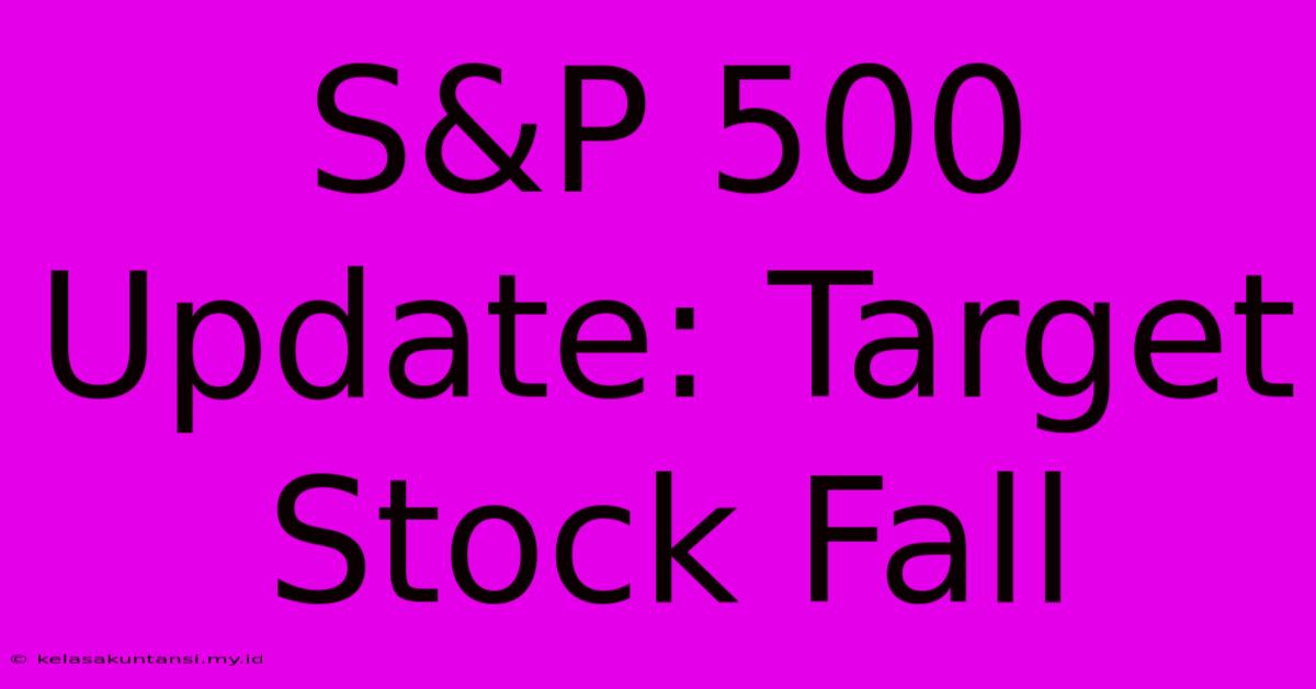 S&P 500 Update: Target Stock Fall