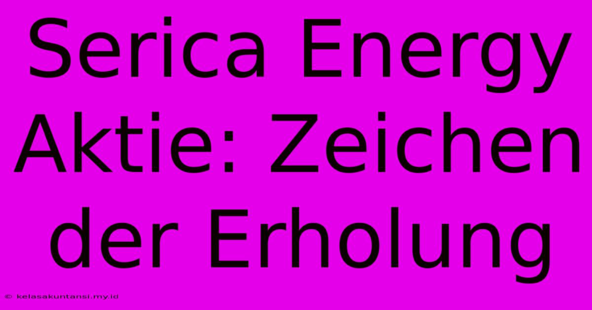 Serica Energy Aktie: Zeichen Der Erholung