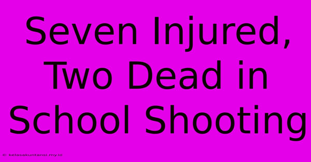 Seven Injured, Two Dead In School Shooting