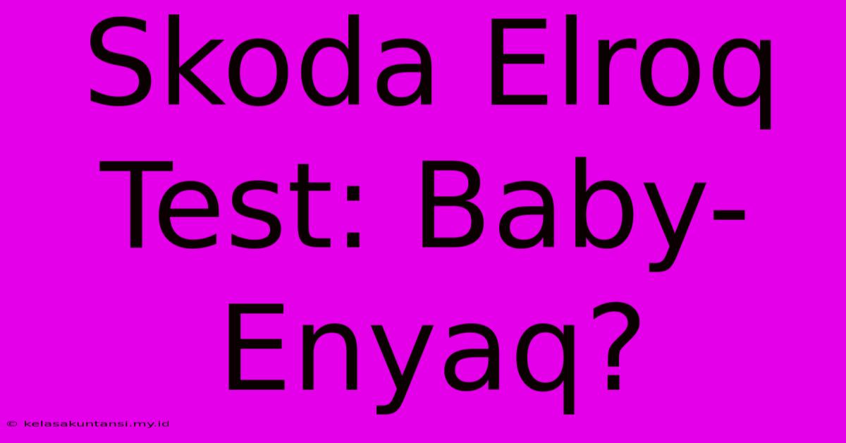 Skoda Elroq Test: Baby-Enyaq?