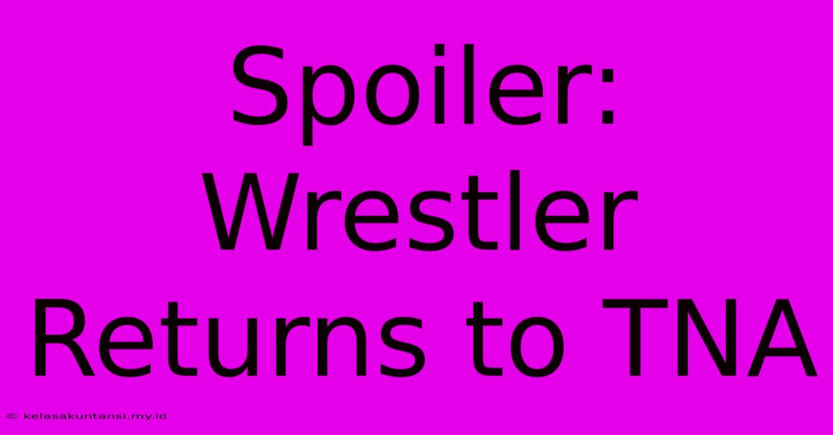 Spoiler: Wrestler Returns To TNA