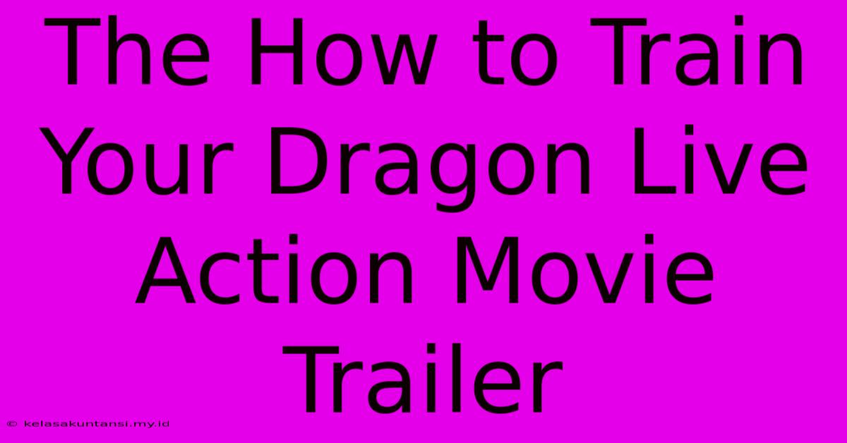 The How To Train Your Dragon Live Action Movie Trailer