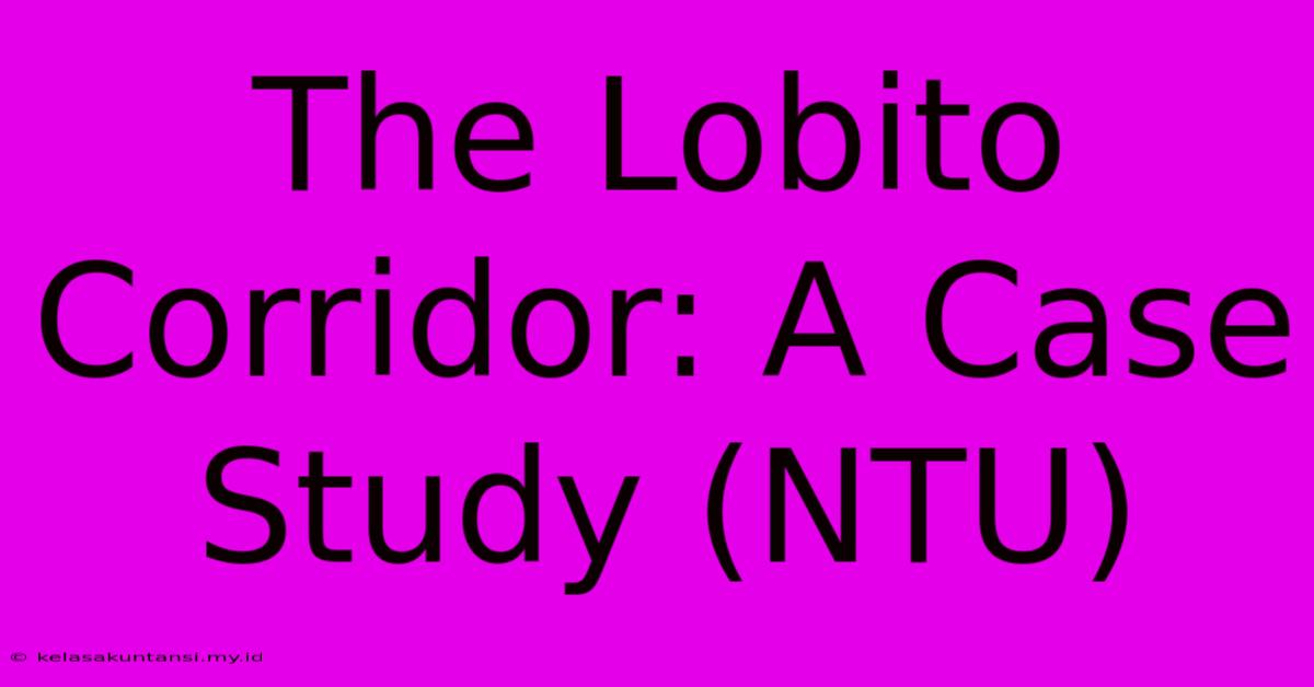 The Lobito Corridor: A Case Study (NTU)