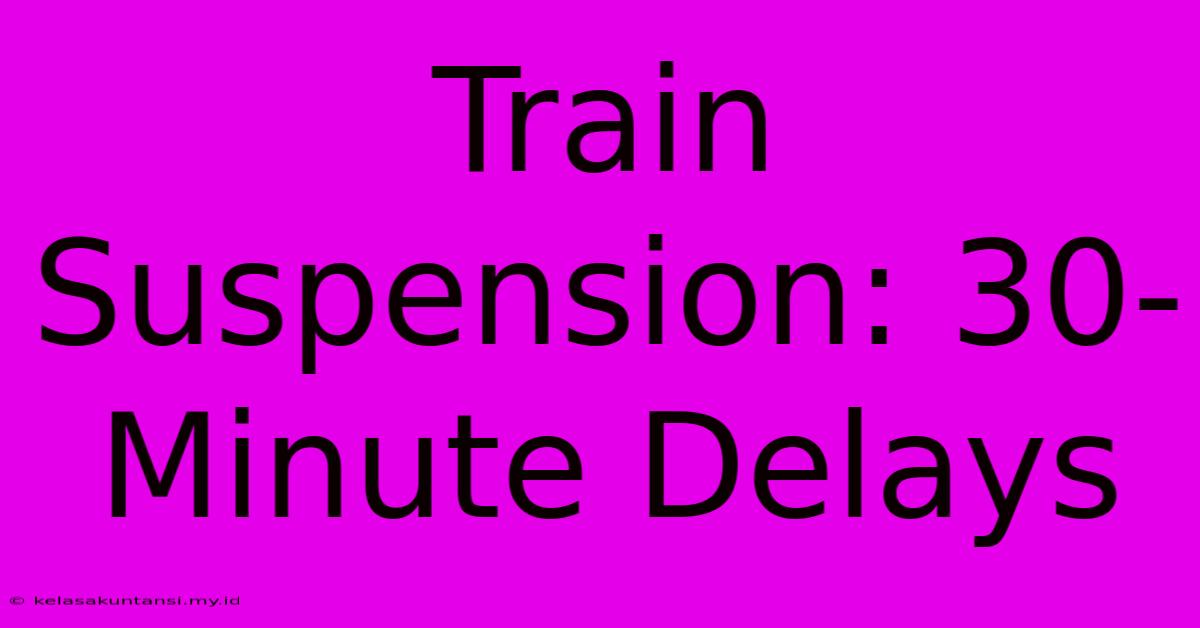 Train Suspension: 30-Minute Delays