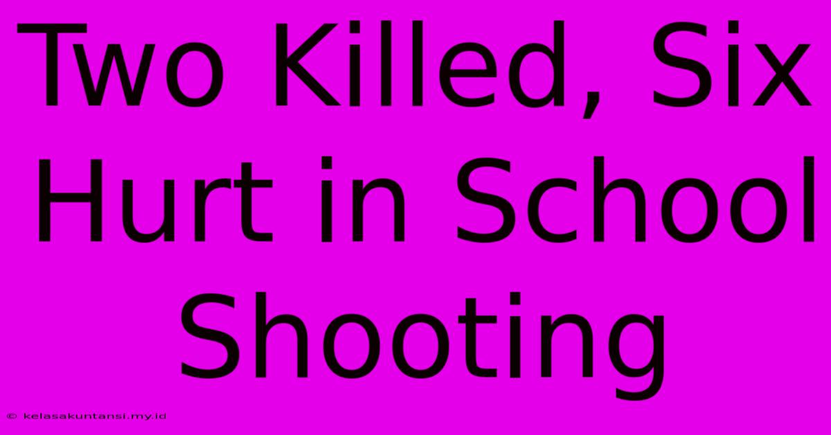 Two Killed, Six Hurt In School Shooting