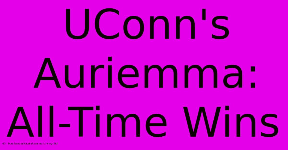 UConn's Auriemma: All-Time Wins