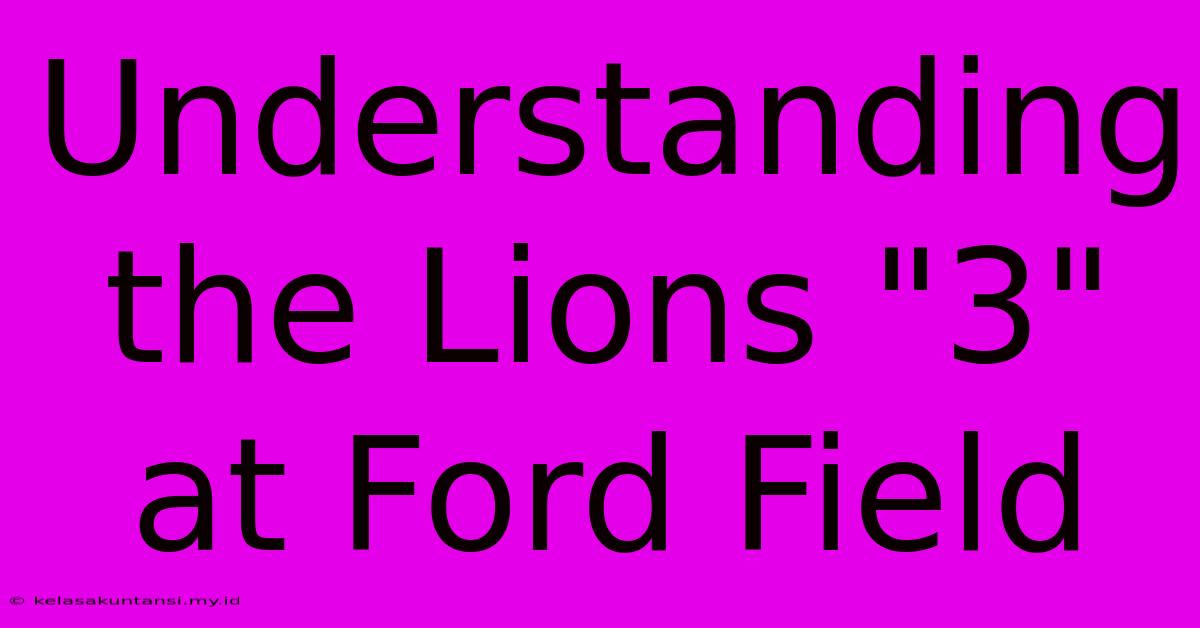 Understanding The Lions 