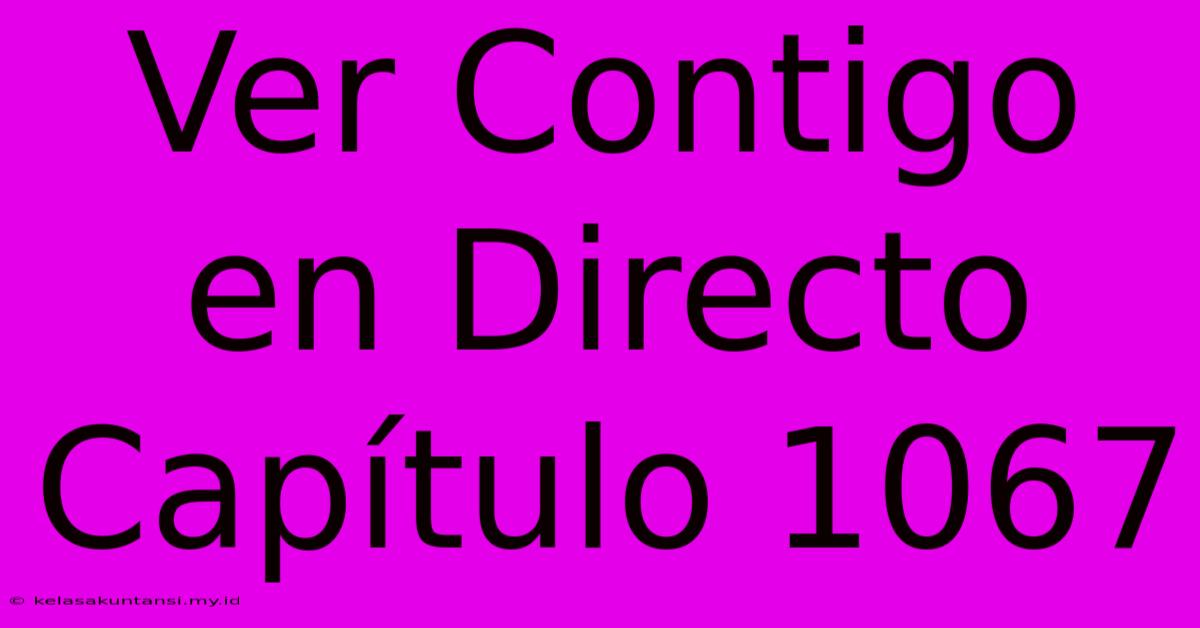 Ver Contigo En Directo Capítulo 1067