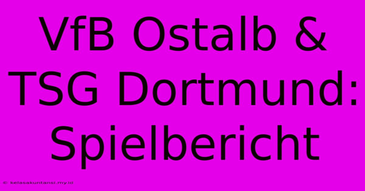 VfB Ostalb & TSG Dortmund: Spielbericht