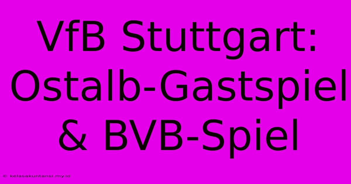 VfB Stuttgart: Ostalb-Gastspiel & BVB-Spiel