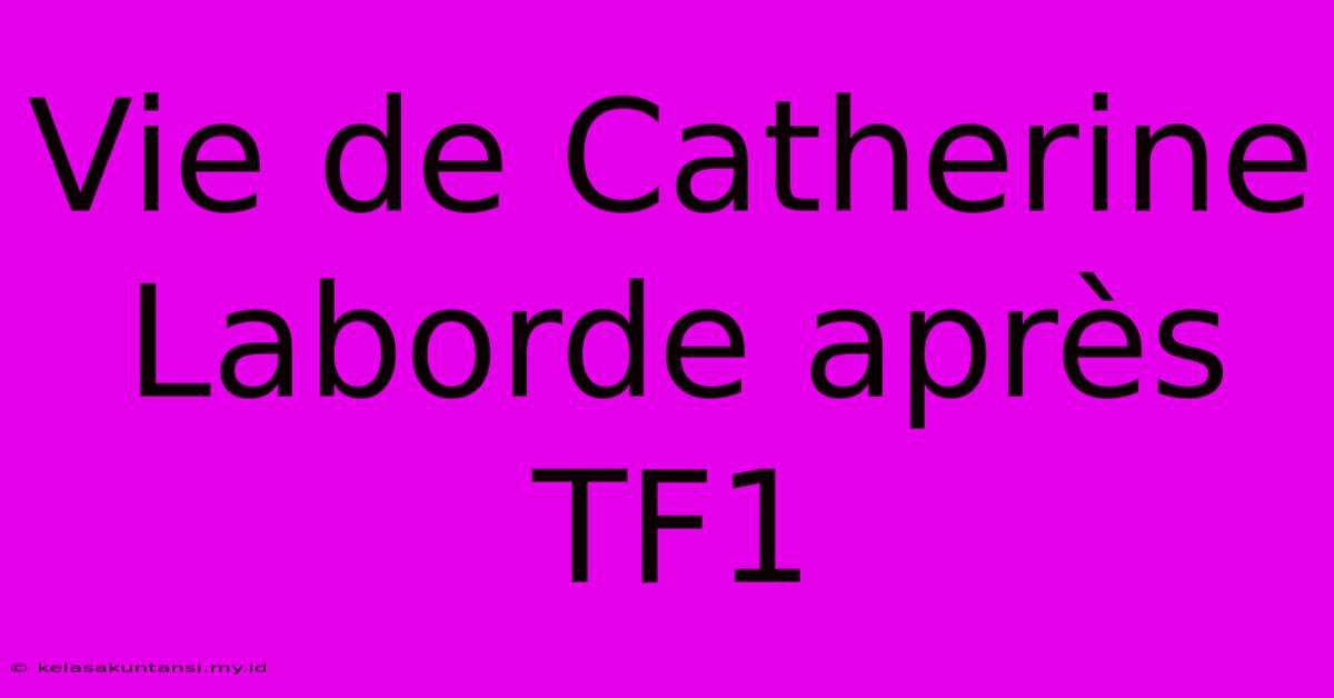 Vie De Catherine Laborde Après TF1