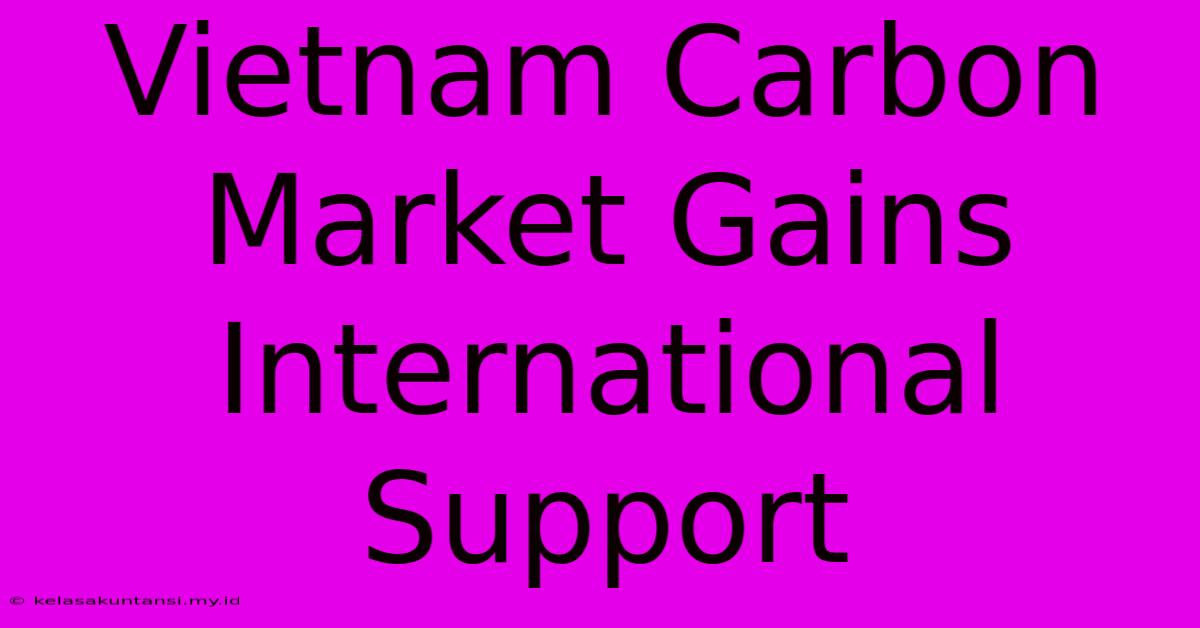 Vietnam Carbon Market Gains International Support