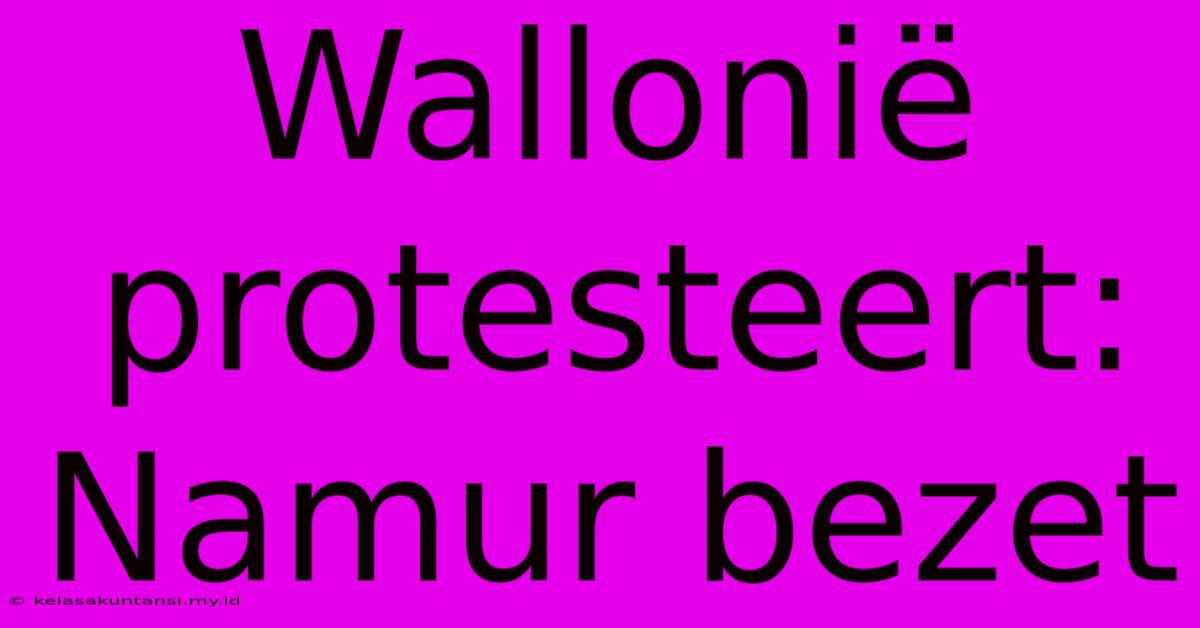 Wallonië Protesteert: Namur Bezet