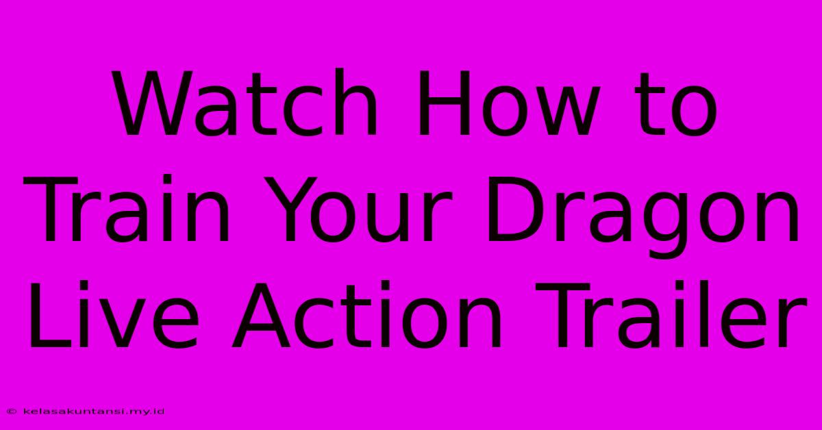 Watch How To Train Your Dragon Live Action Trailer