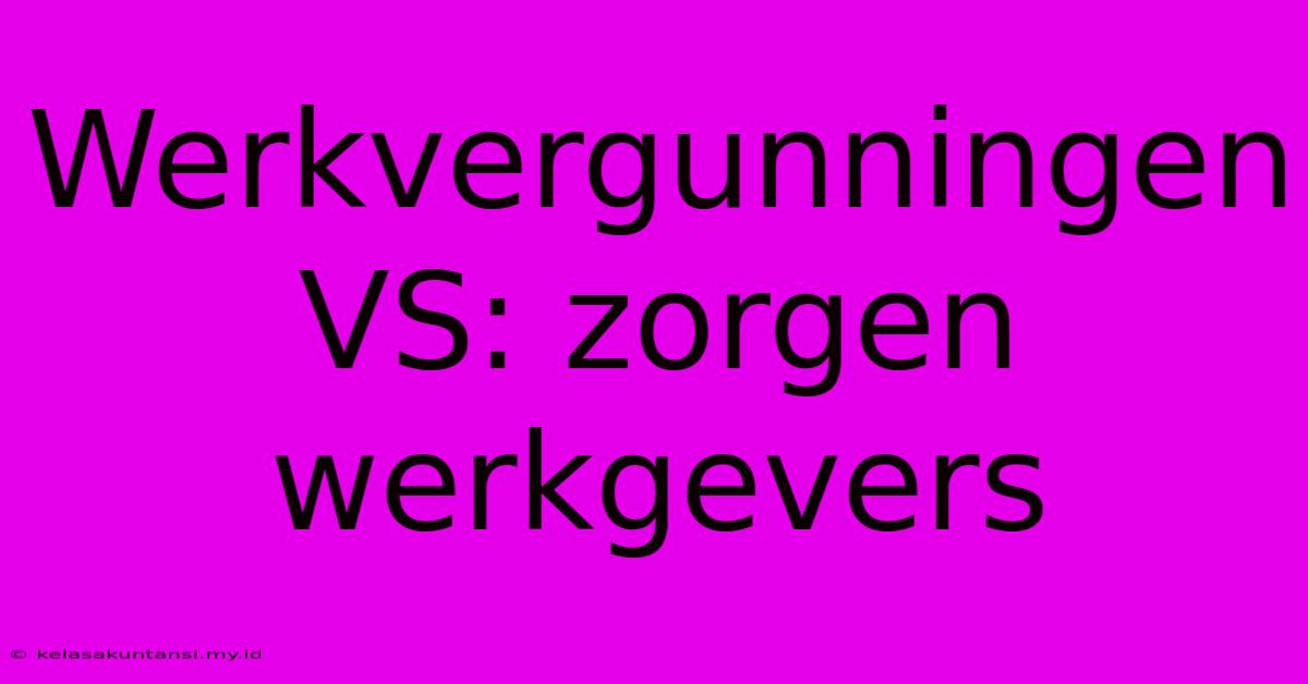 Werkvergunningen VS: Zorgen Werkgevers