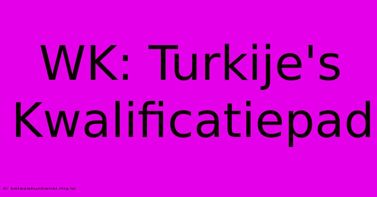 WK: Turkije's Kwalificatiepad