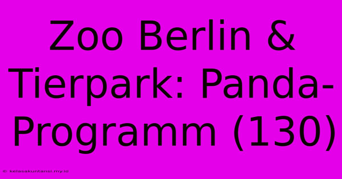 Zoo Berlin & Tierpark: Panda-Programm (130)